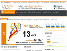 Tablet Screenshot of acetheraceonline.com